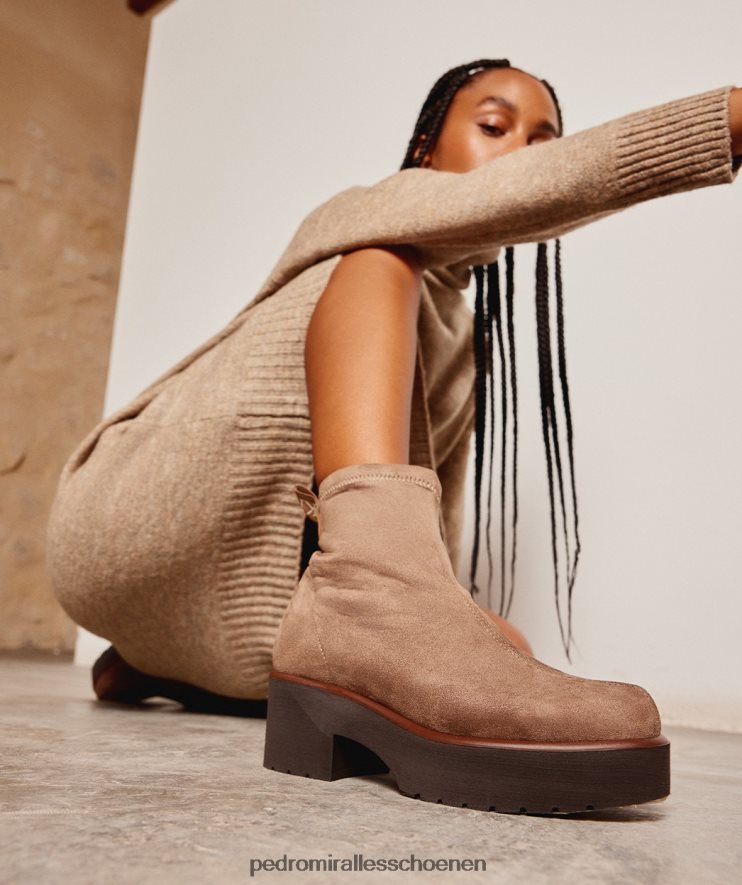 enkel laarzen Pedro Miralles Chamonix ante strech taupe BV6H8F336