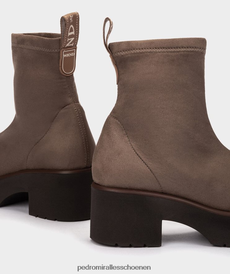 enkel laarzen Pedro Miralles Chamonix ante strech taupe BV6H8F336