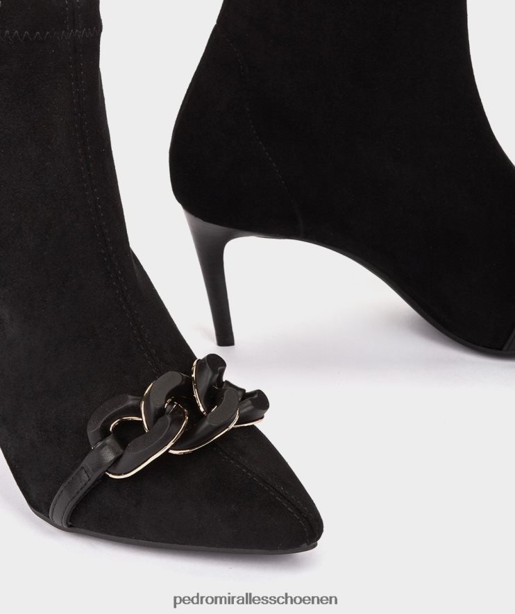 enkel laarzen Pedro Miralles Preston ante strech neger BV6H8F325