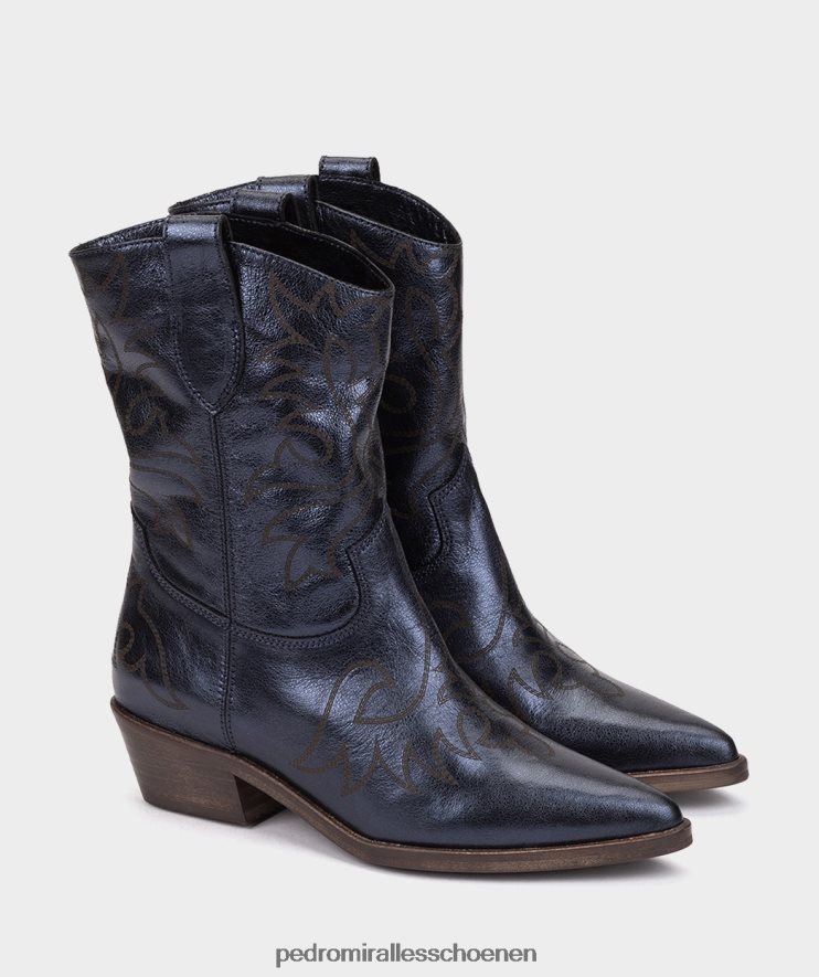 enkel laarzen Pedro Miralles Virginia kristal metaal marine BV6H8F356