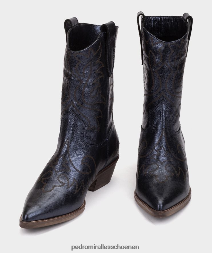 enkel laarzen Pedro Miralles Virginia kristal metaal marine BV6H8F356