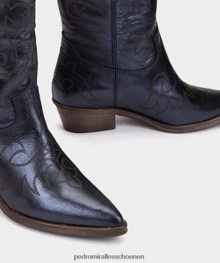 enkel laarzen Pedro Miralles Virginia kristal metaal marine BV6H8F356