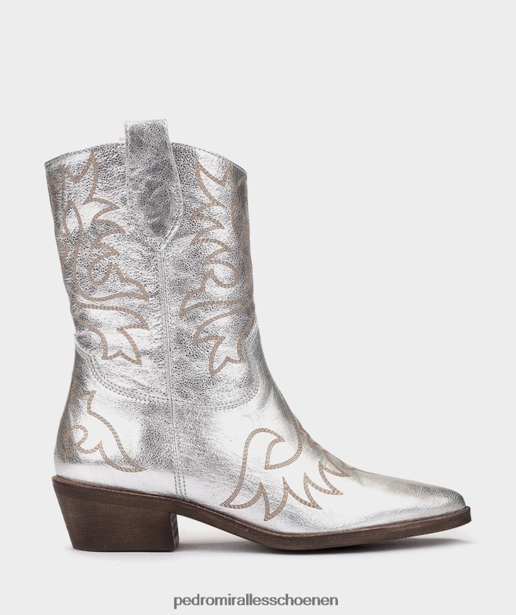 enkel laarzen Pedro Miralles Virginia kristal metaal plata BV6H8F358