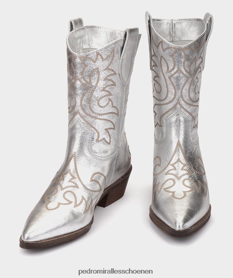 enkel laarzen Pedro Miralles Virginia kristal metaal plata BV6H8F358