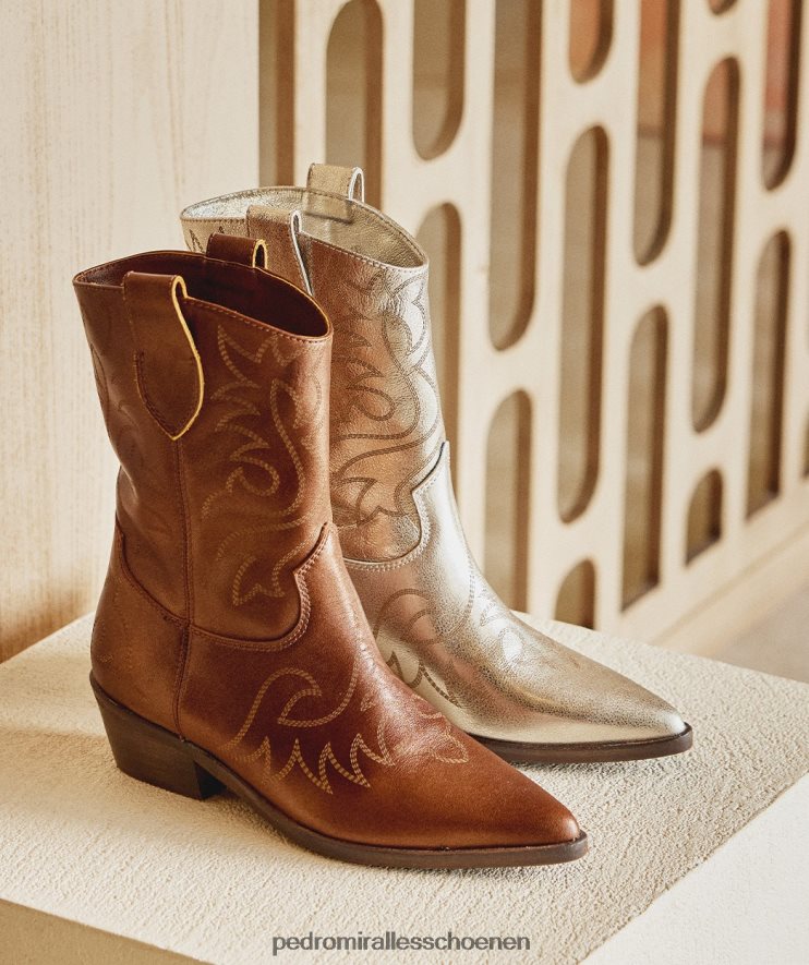 enkel laarzen Pedro Miralles Virginia nacar brons BV6H8F355