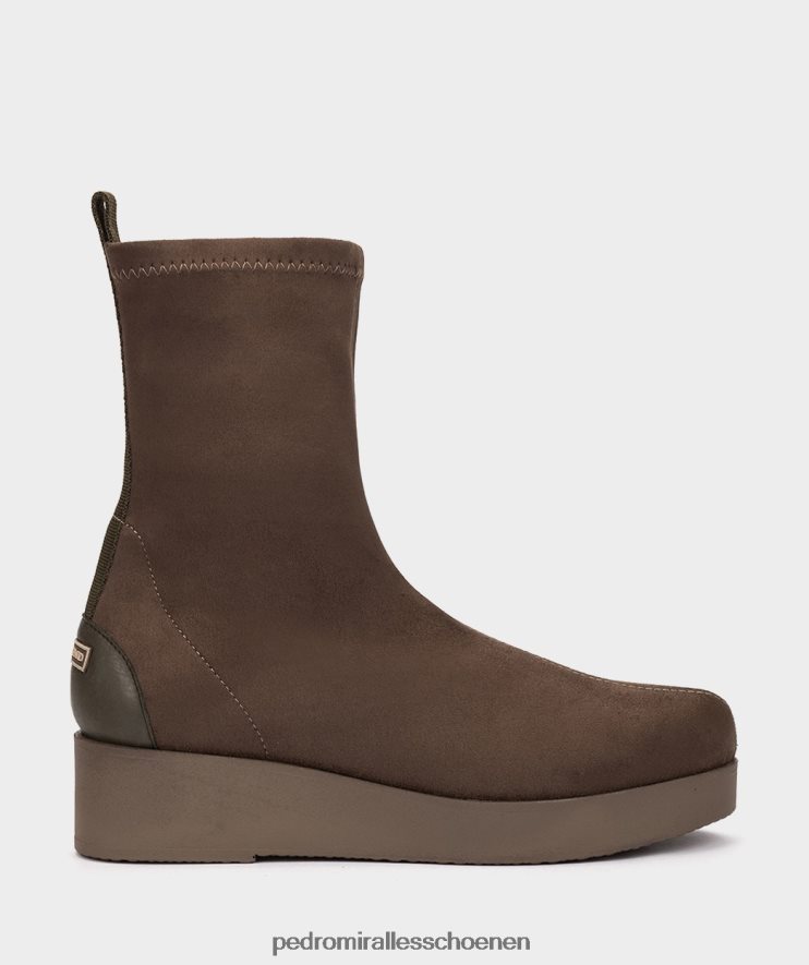 enkel laarzen Pedro Miralles burano ante strech kaki BV6H8F410