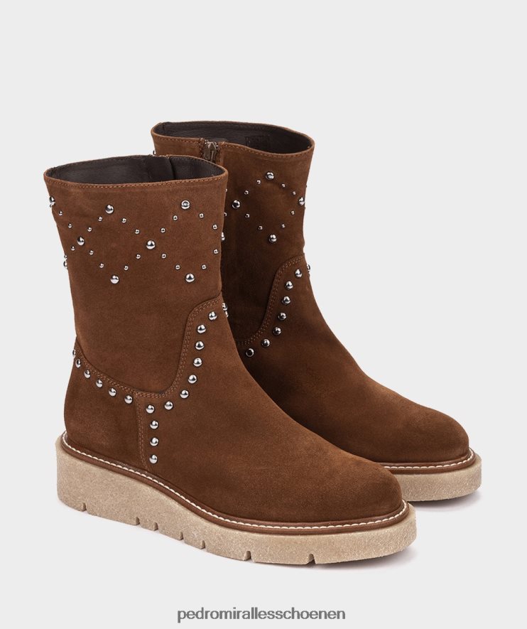 enkel laarzen Pedro Miralles jijona velours tabaco BV6H8F376