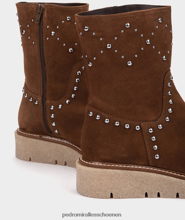 enkel laarzen Pedro Miralles jijona velours tabaco BV6H8F376