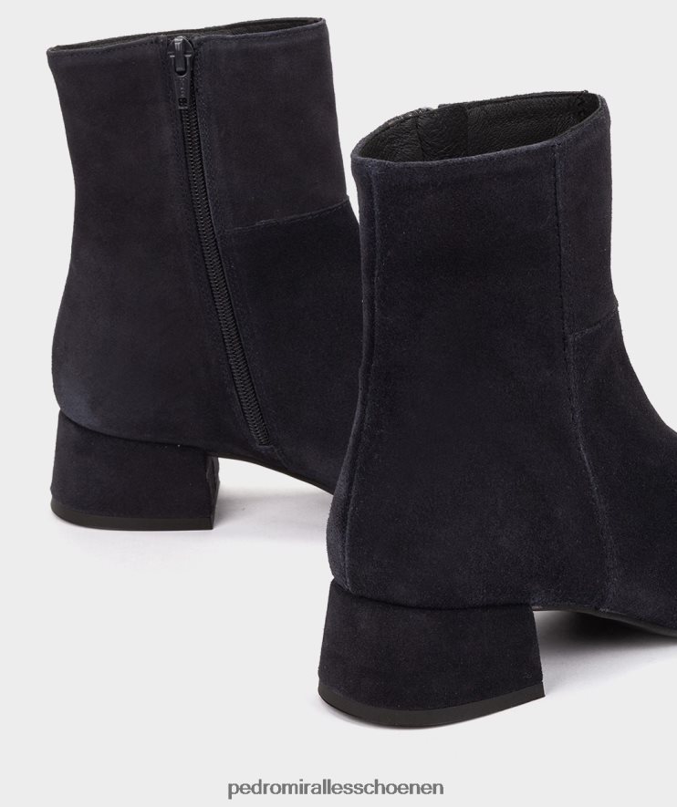 enkel laarzen Pedro Miralles korba velours marine BV6H8F374