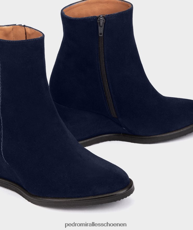enkel laarzen Pedro Miralles reseau velours marine BV6H8F415