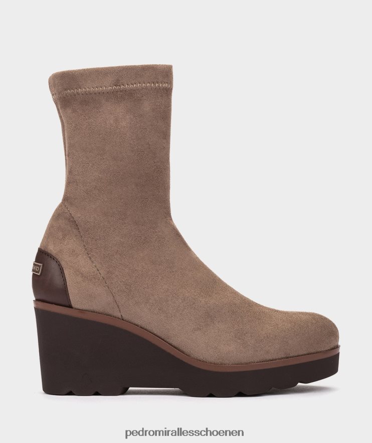 enkel laarzen Pedro Miralles sla een ante strech taupe BV6H8F418