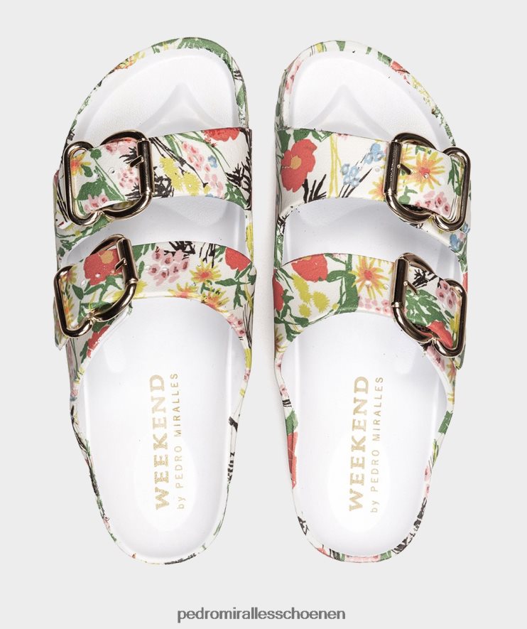 platte sandalen Pedro Miralles Ibiza bio flores BV6H8F307