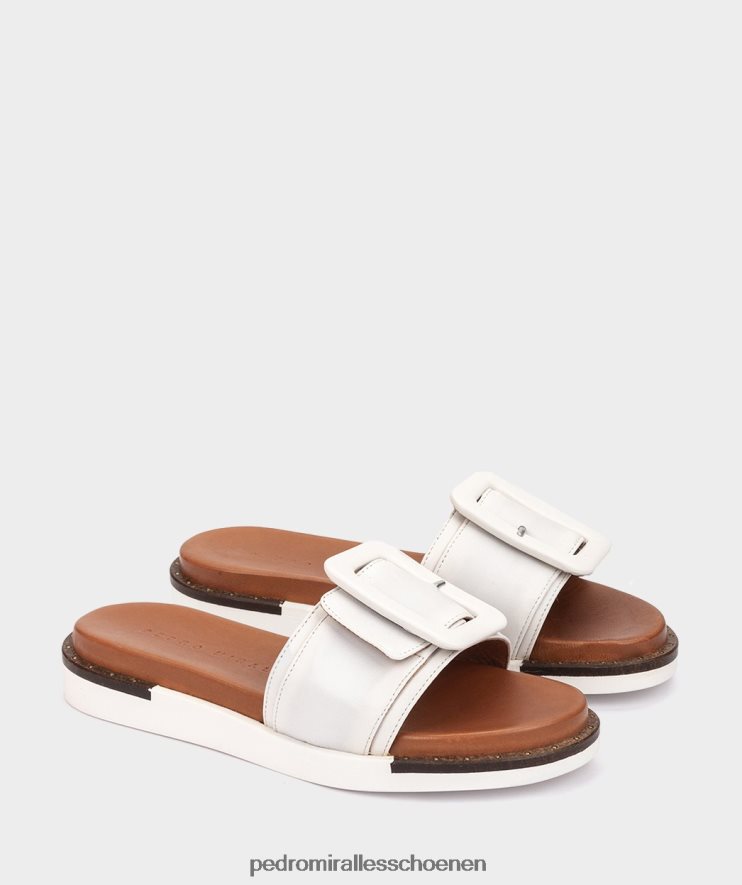 platte sandalen Pedro Miralles Marsala venecia blanco BV6H8F310