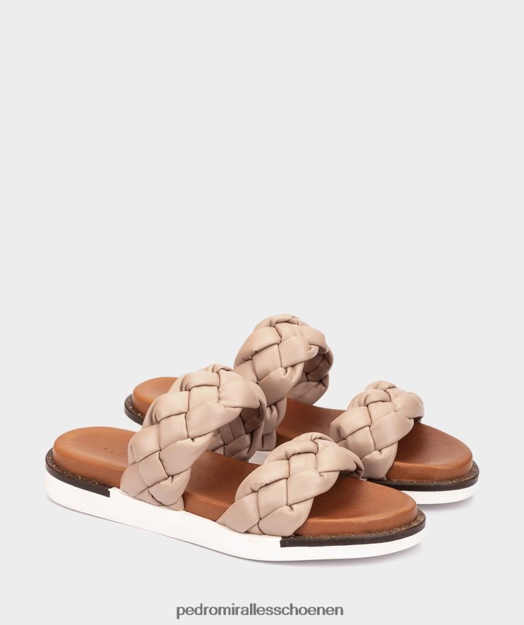 platte sandalen Pedro Miralles amara trenza taupe BV6H8F309
