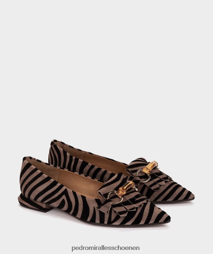 platte schoenen Pedro Miralles colombo zebra-acero BV6H8F164