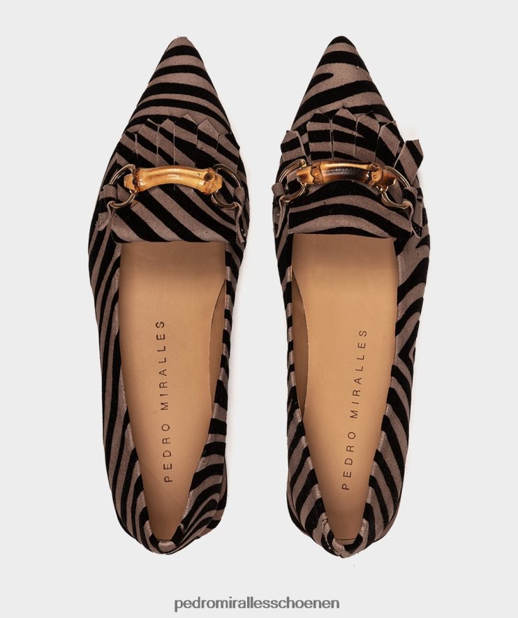platte schoenen Pedro Miralles colombo zebra-acero BV6H8F164