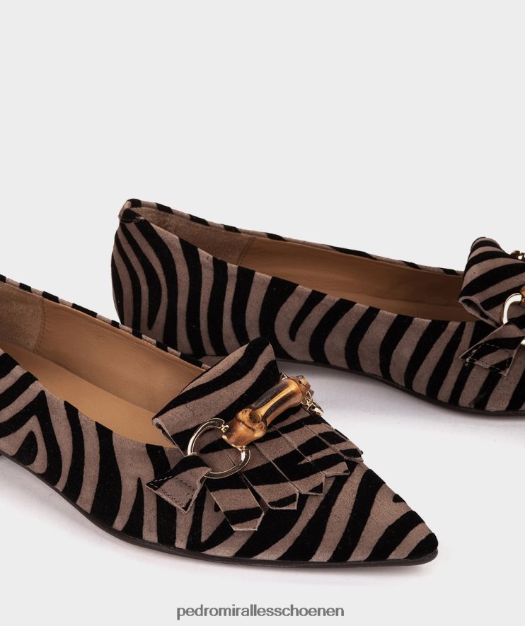 platte schoenen Pedro Miralles colombo zebra-acero BV6H8F164