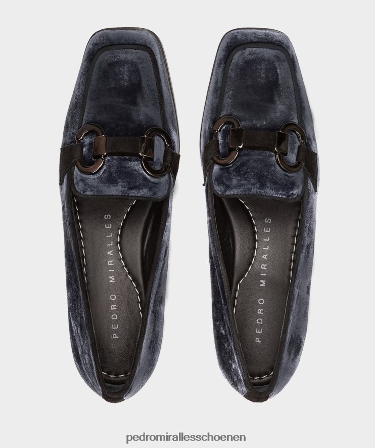 platte schoenen Pedro Miralles oban fluwelen marino BV6H8F166