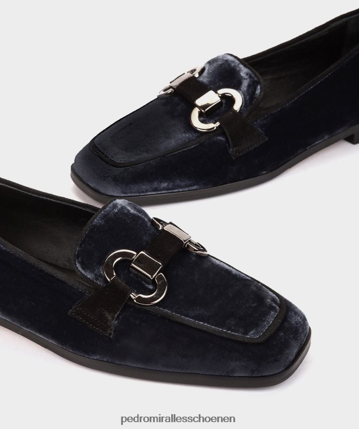 platte schoenen Pedro Miralles oban fluwelen marino BV6H8F166