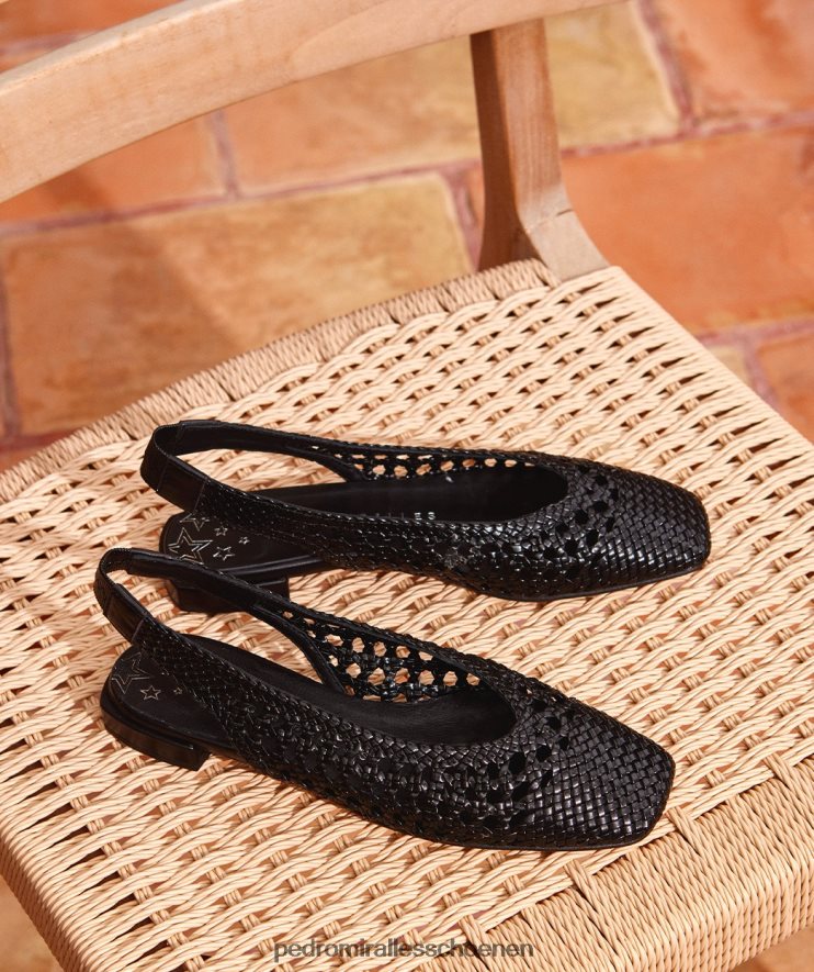 platte schoenen Pedro Miralles olimpia trenza neger BV6H8F172