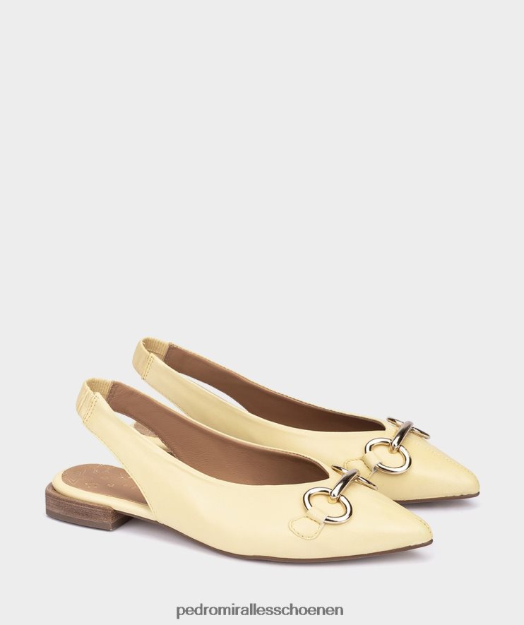 platte schoenen Pedro Miralles soria natuurlijk oker BV6H8F556