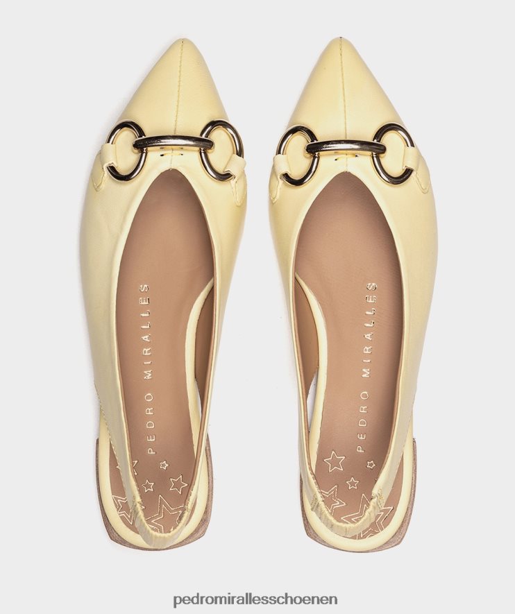 platte schoenen Pedro Miralles soria natuurlijk oker BV6H8F556