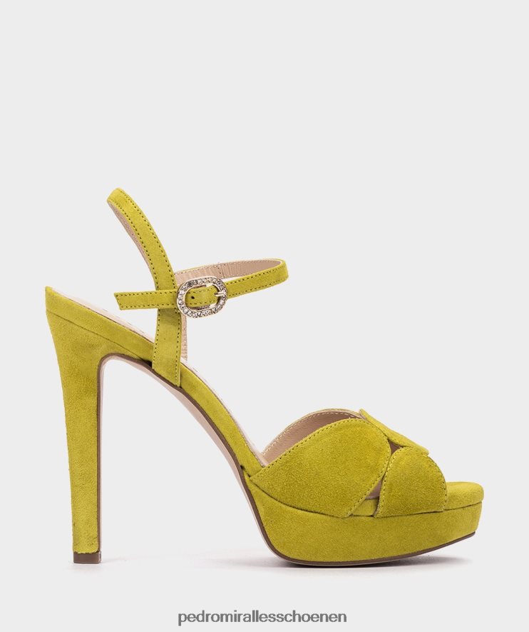 Sandalen met hak Pedro Miralles Bali ante kalk BV6H8F33