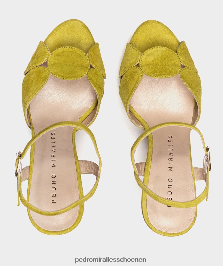 Sandalen met hak Pedro Miralles Bali ante kalk BV6H8F33