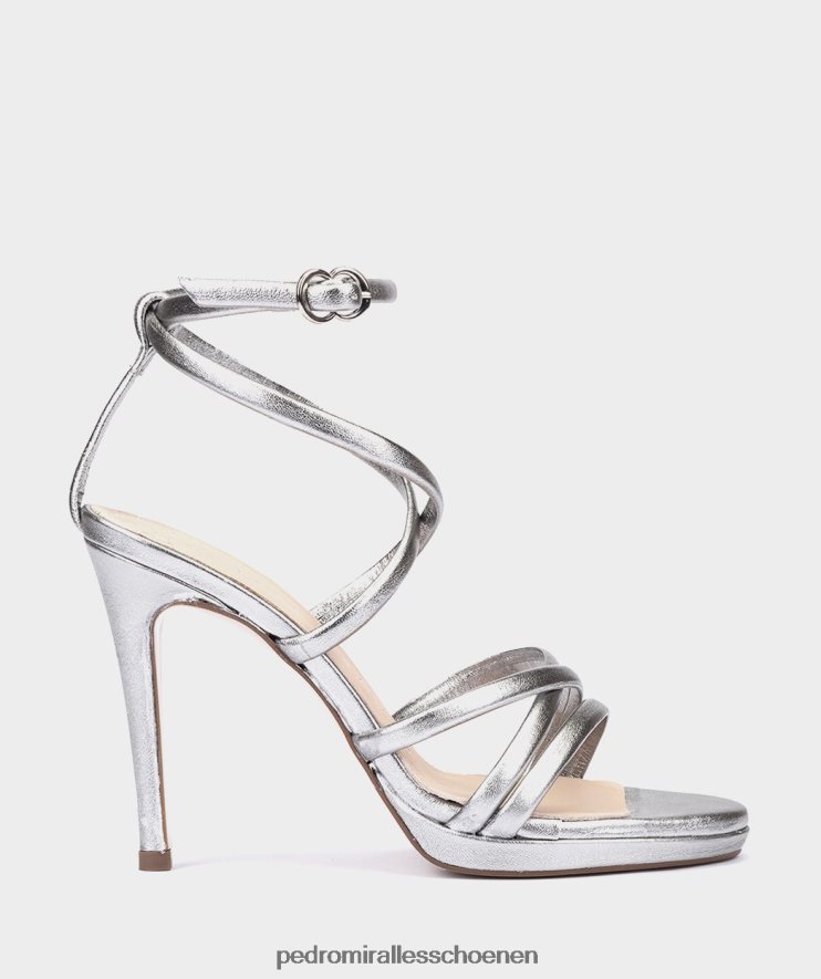 Sandalen met hak Pedro Miralles Las Vegas napa metaal acero BV6H8F111