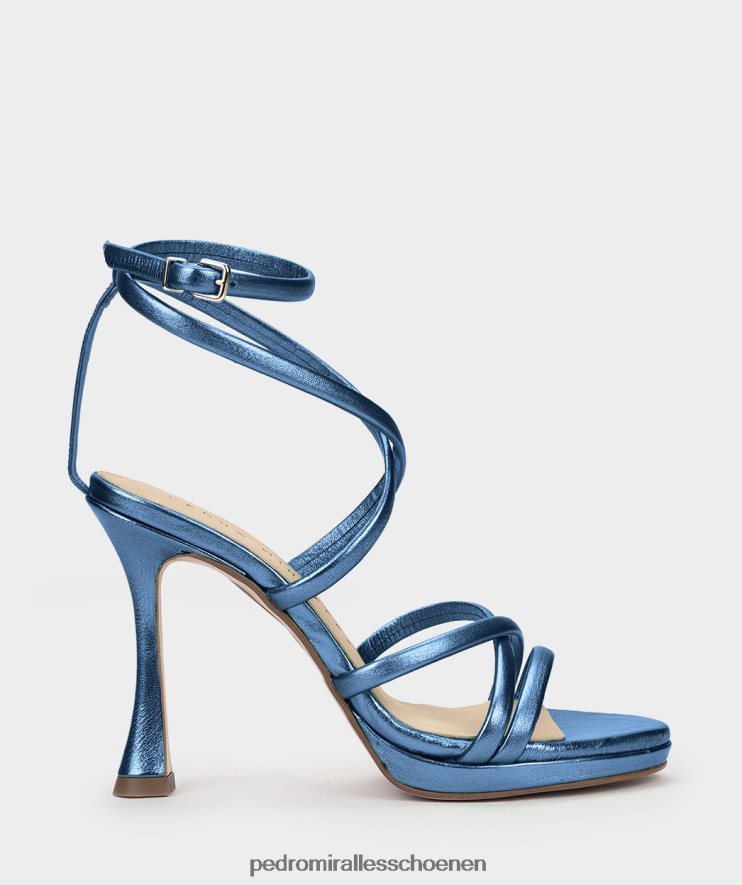 Sandalen met hak Pedro Miralles Las Vegas napametaal beryl BV6H8F151