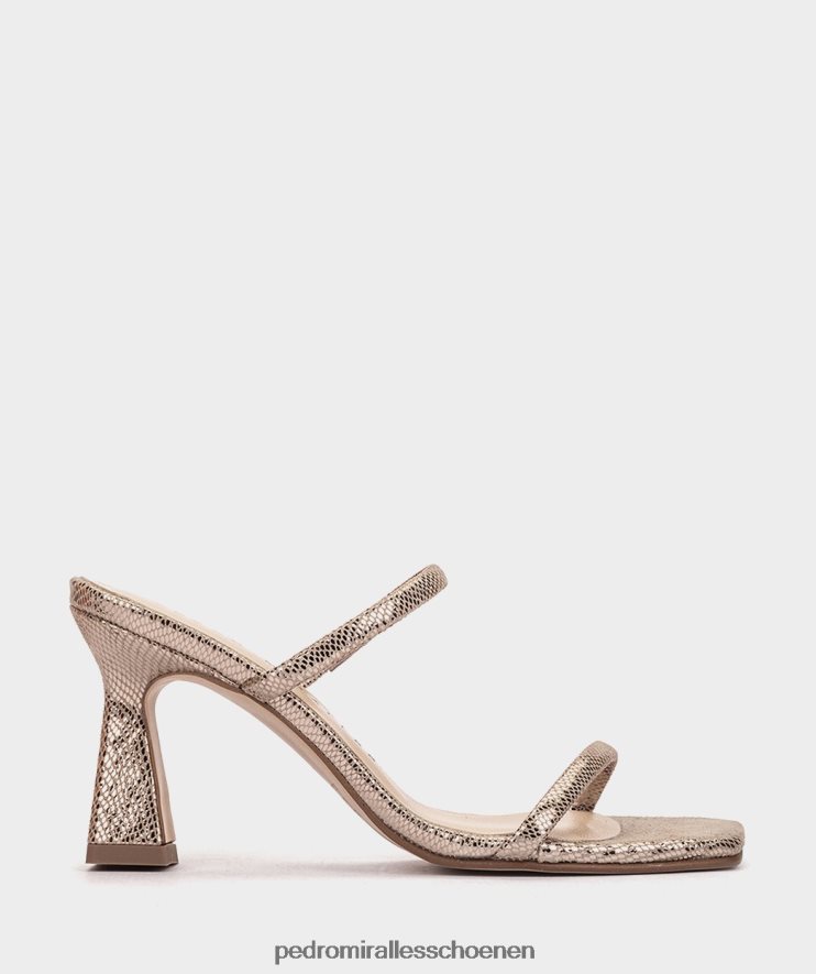 Sandalen met hak Pedro Miralles Laurens serpiente metalen humo BV6H8F8