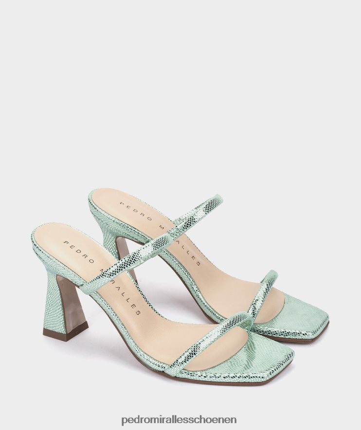 Sandalen met hak Pedro Miralles Laurens serpiente metalen mica BV6H8F7
