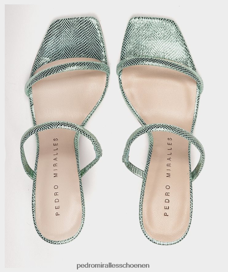 Sandalen met hak Pedro Miralles Laurens serpiente metalen mica BV6H8F7