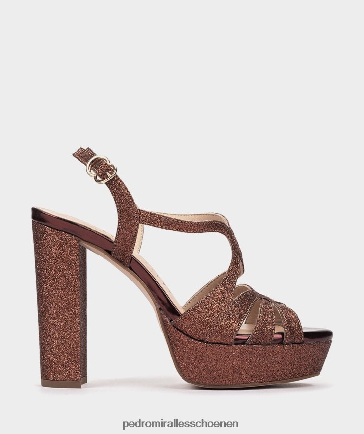 Sandalen met hak Pedro Miralles Malawi helder superbrons BV6H8F41