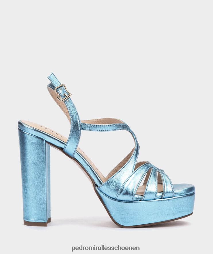 Sandalen met hak Pedro Miralles Malawi napa metaal blauw BV6H8F117