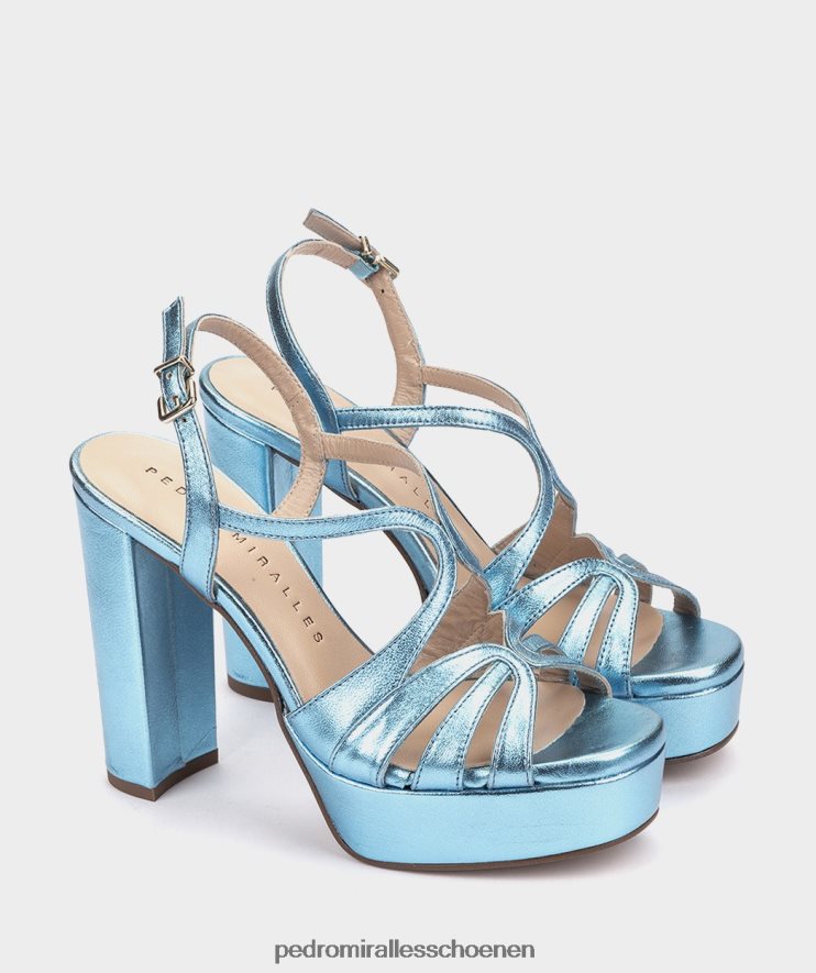Sandalen met hak Pedro Miralles Malawi napa metaal blauw BV6H8F117
