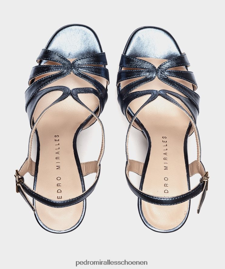 Sandalen met hak Pedro Miralles Malawi napametaal beryl BV6H8F113
