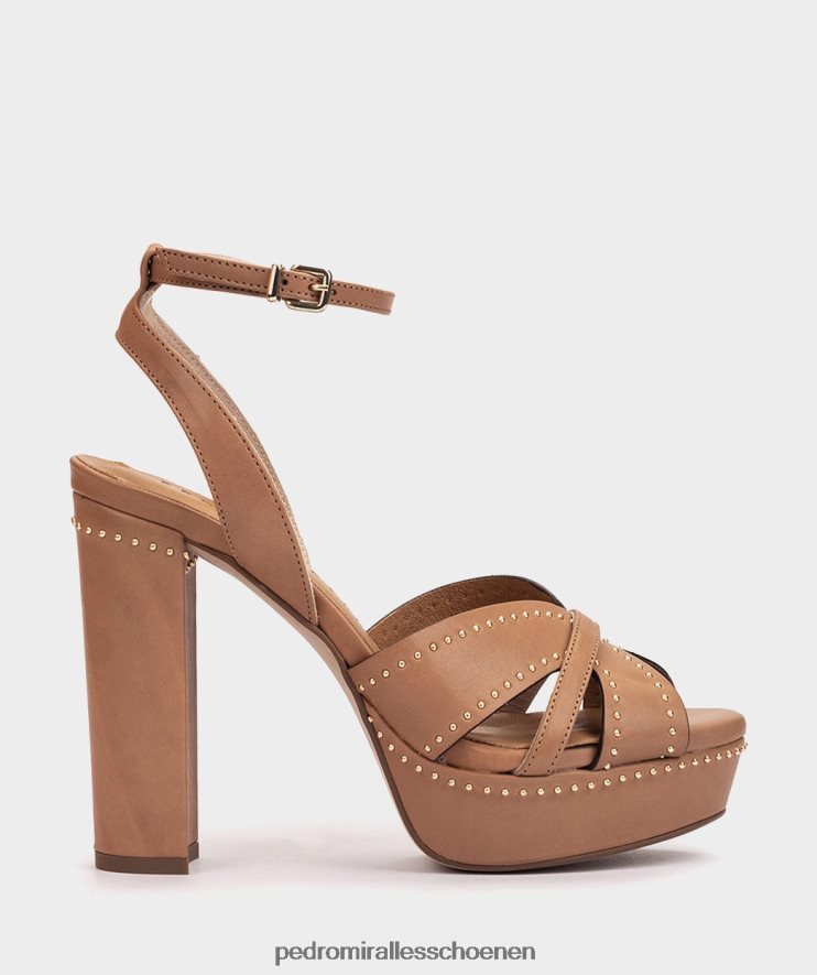 Sandalen met hak Pedro Miralles Montefioralle alfa-karamel BV6H8F75