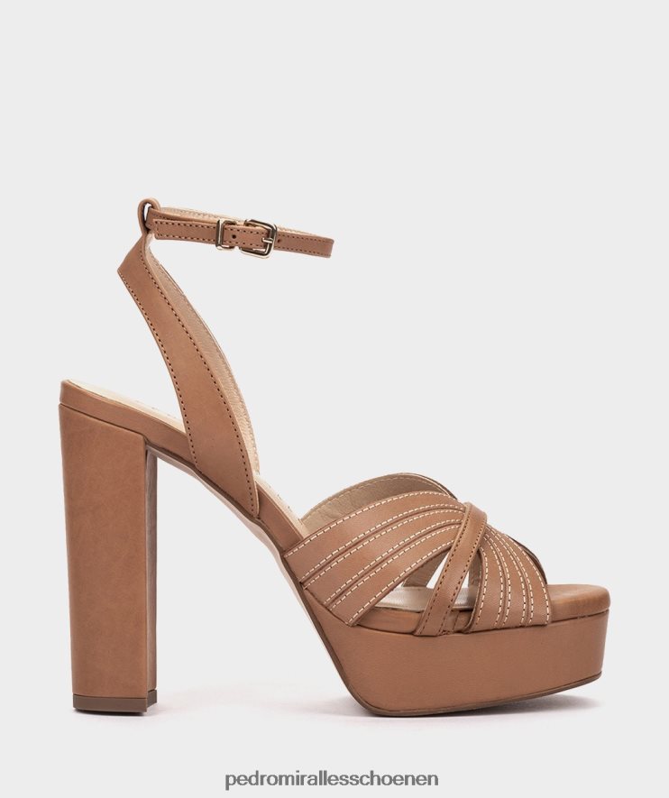 Sandalen met hak Pedro Miralles Montefioralle alfa-karamel BV6H8F79