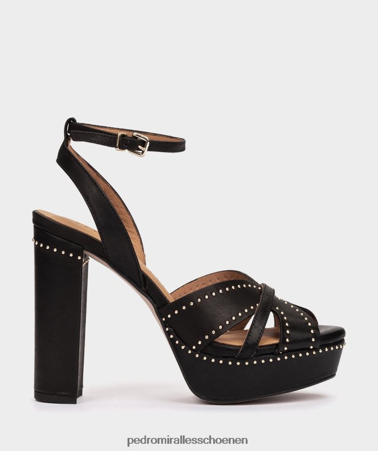 Sandalen met hak Pedro Miralles Montefioralle alfa neger BV6H8F74