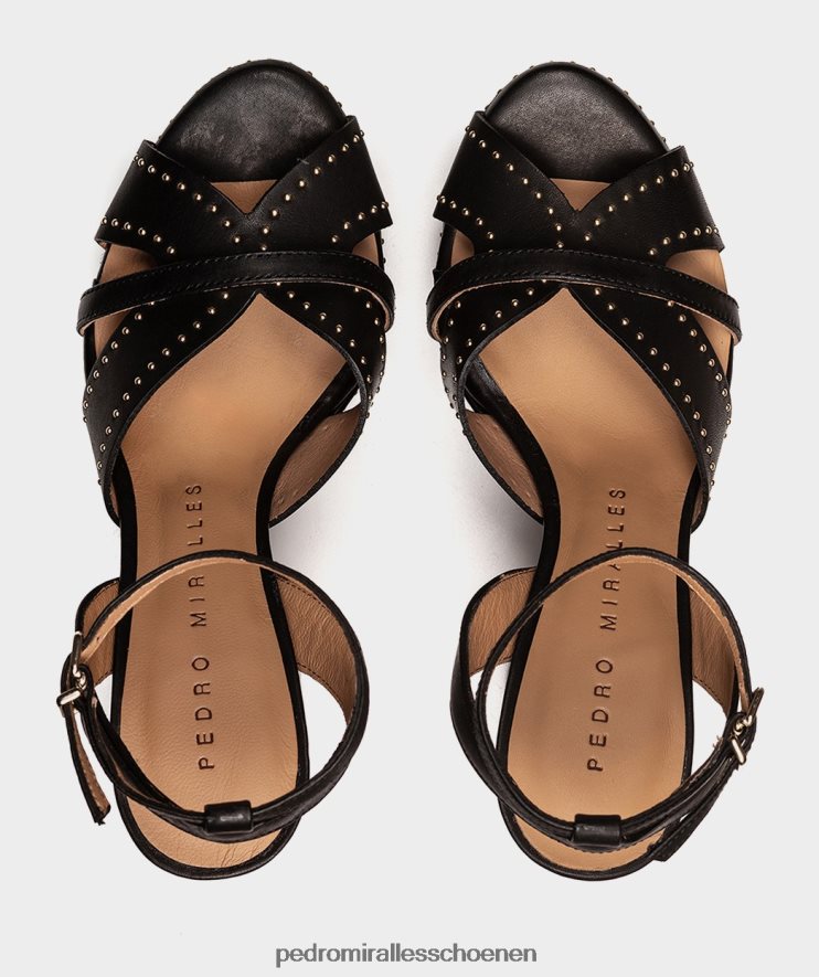 Sandalen met hak Pedro Miralles Montefioralle alfa neger BV6H8F74