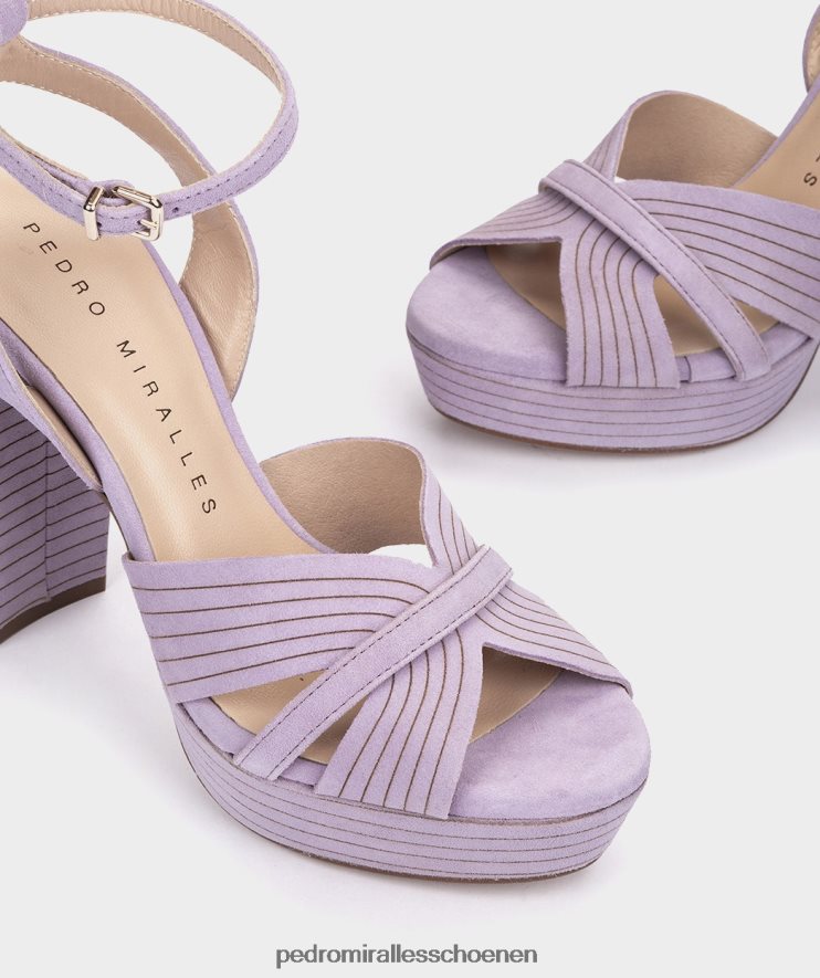 Sandalen met hak Pedro Miralles Montefioralle ante malva BV6H8F47