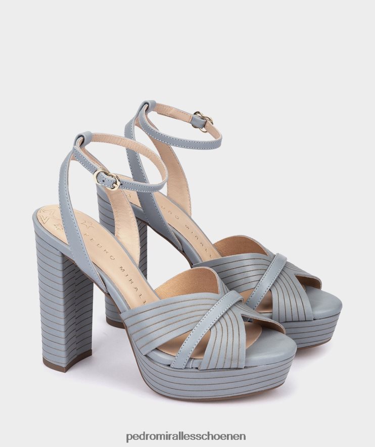 Sandalen met hak Pedro Miralles Montefioralle vitello hemel BV6H8F131
