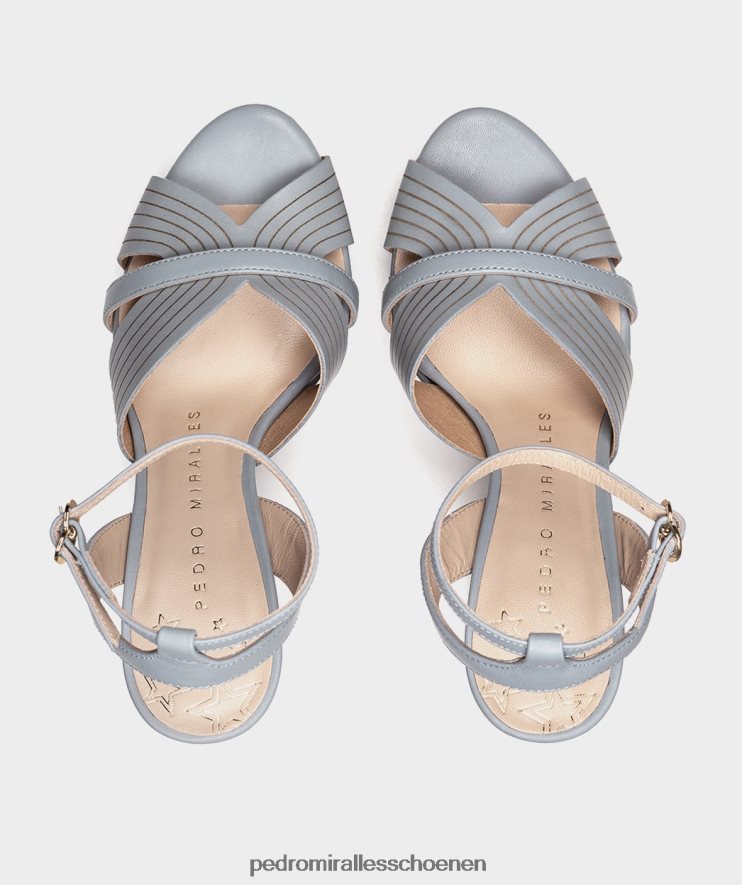 Sandalen met hak Pedro Miralles Montefioralle vitello hemel BV6H8F131