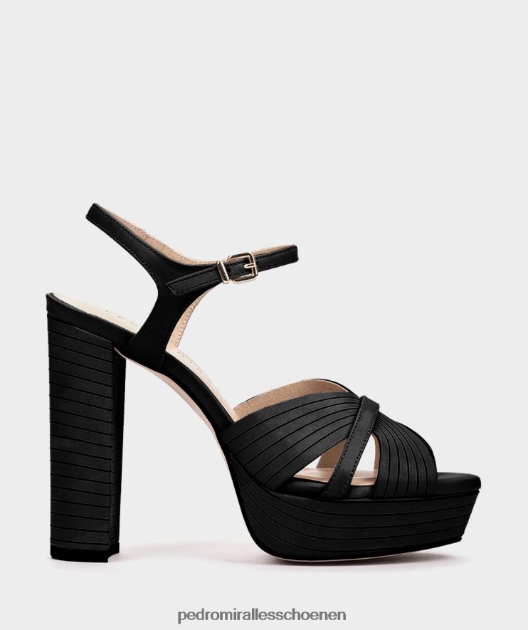 Sandalen met hak Pedro Miralles Montefioralle vitello neger BV6H8F70
