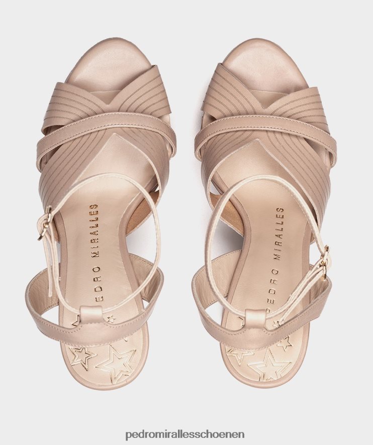 Sandalen met hak Pedro Miralles Montefioralle vitello pioenroos BV6H8F132