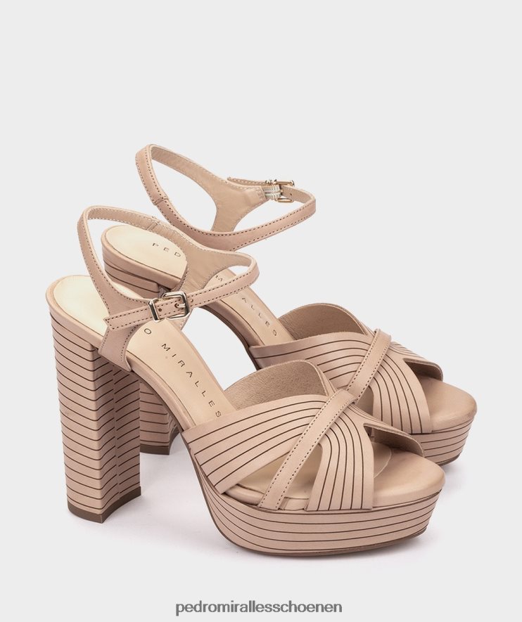 Sandalen met hak Pedro Miralles Montefioralle vitello pioenroos BV6H8F68