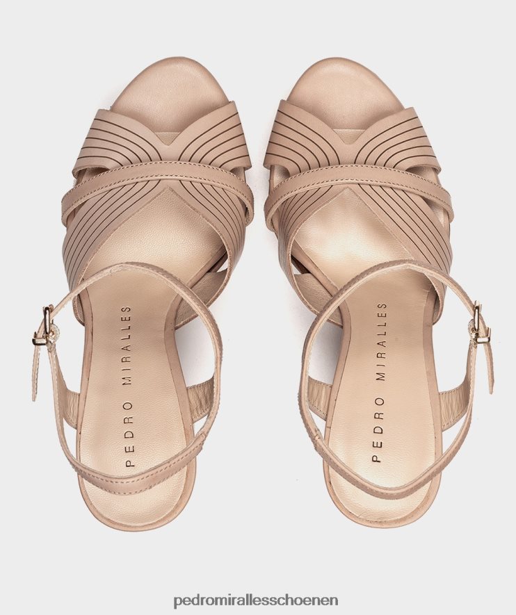 Sandalen met hak Pedro Miralles Montefioralle vitello pioenroos BV6H8F68