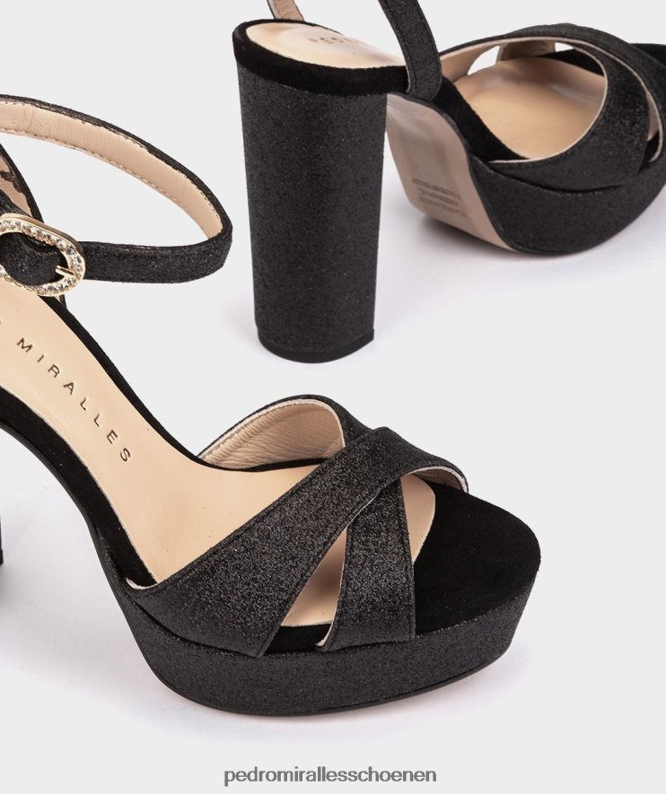 Sandalen met hak Pedro Miralles Montpellier heldere super neger BV6H8F125
