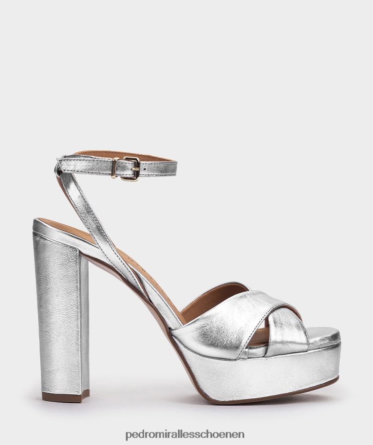 Sandalen met hak Pedro Miralles Montpellier napa metaal plata BV6H8F19